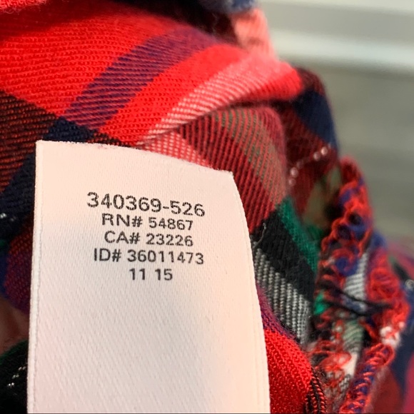 Victoria's Plaid Flanner Pajama Shirt - Picture 8 of 8